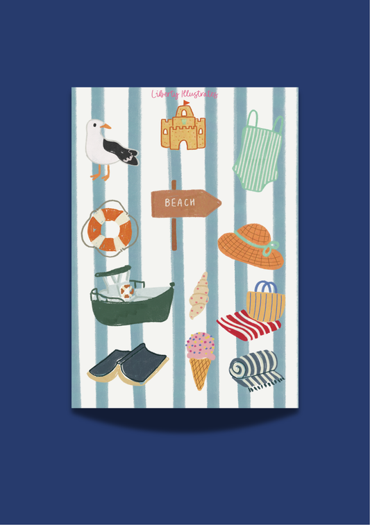 Beach Sticker Sheet