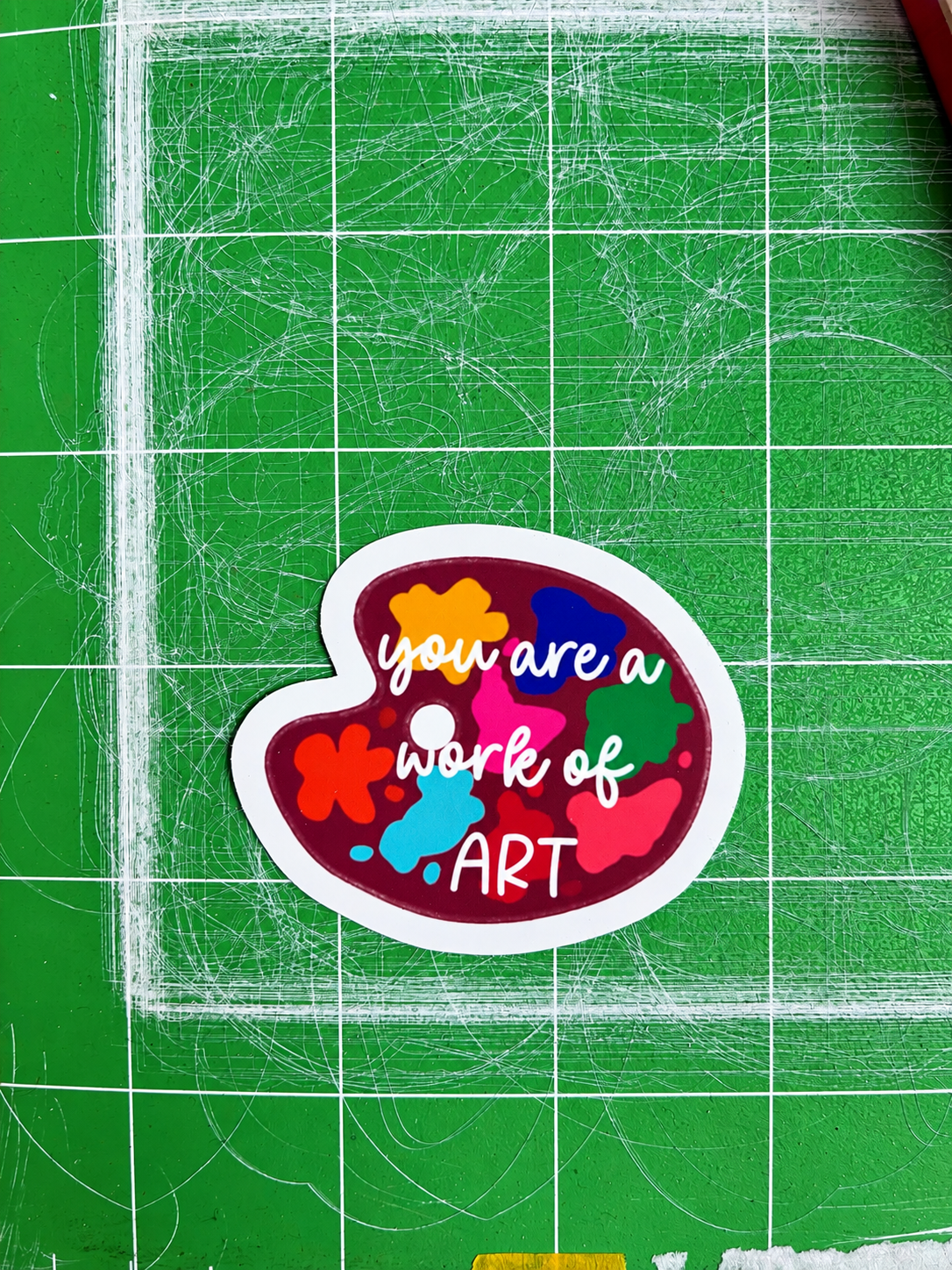 You are a work of ART sticker