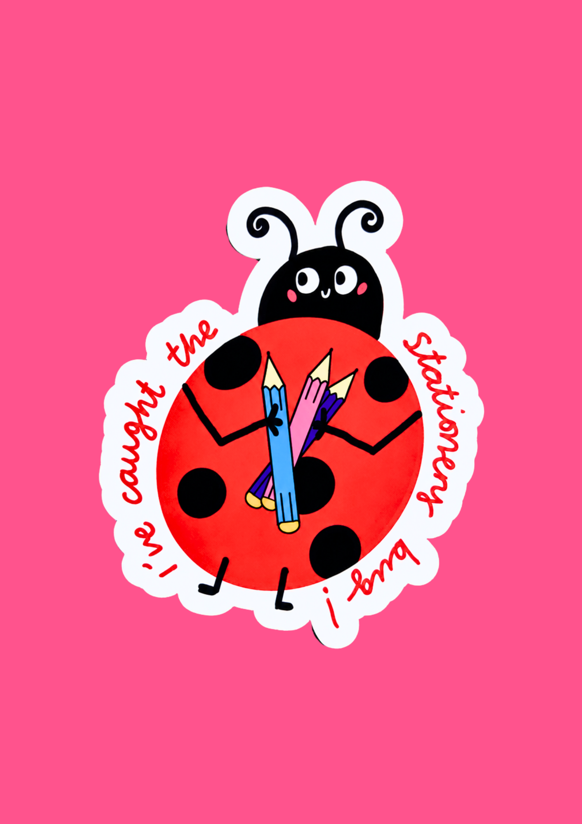 Stationery Bug Sticker