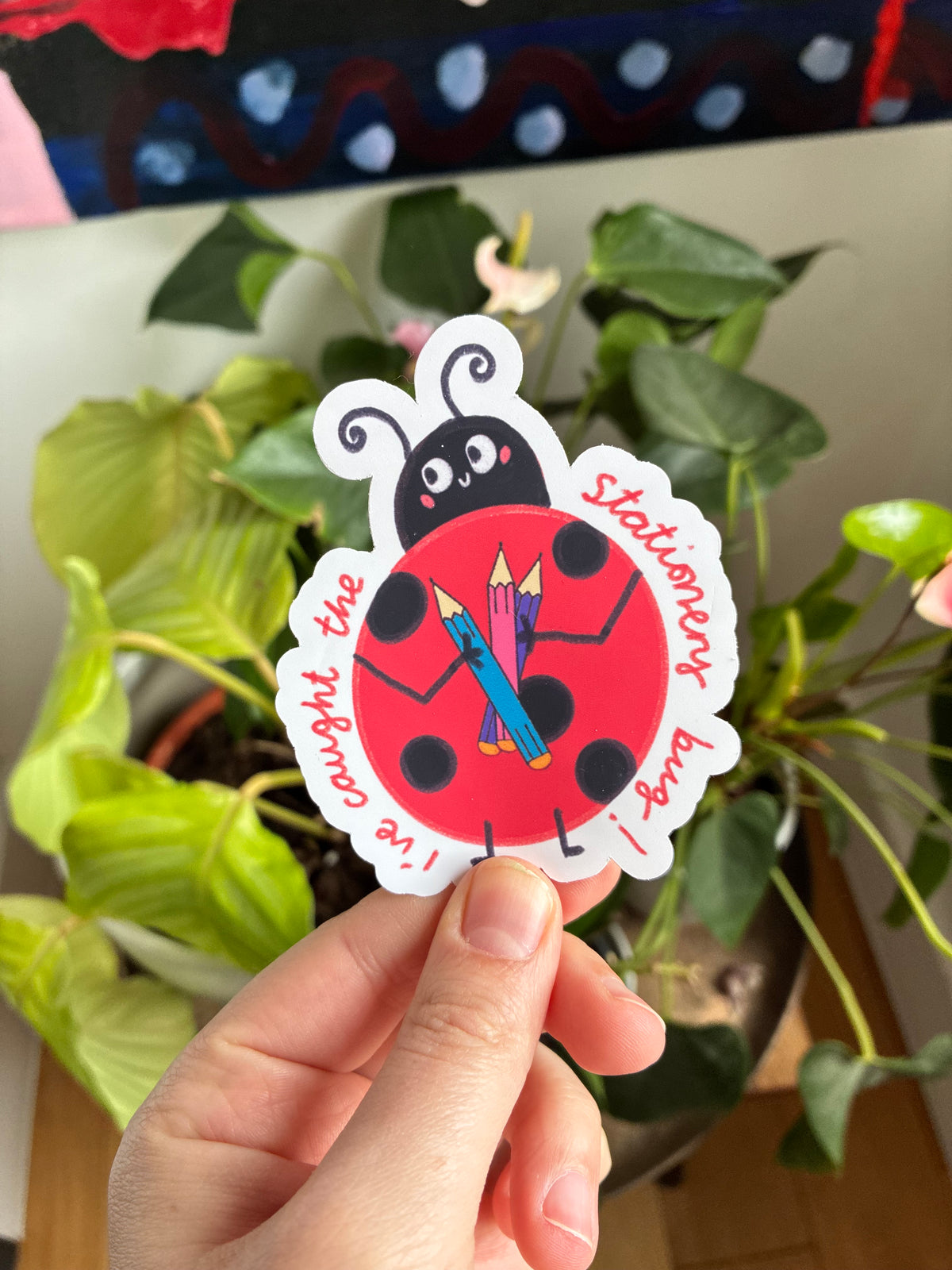 Stationery Bug Sticker