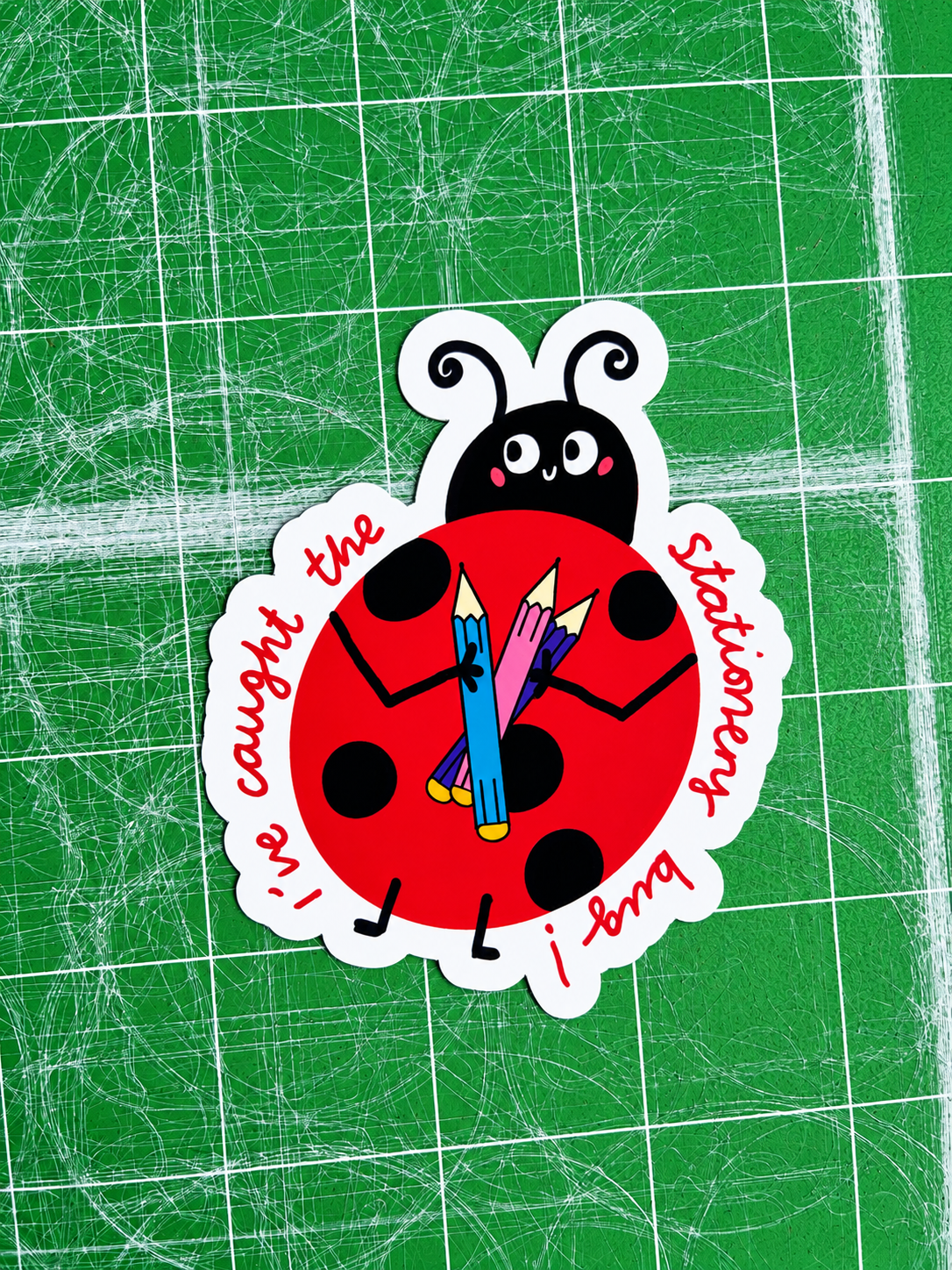 Stationery Bug Sticker