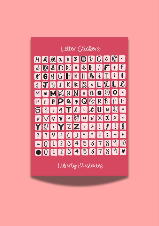 Letter Stickers