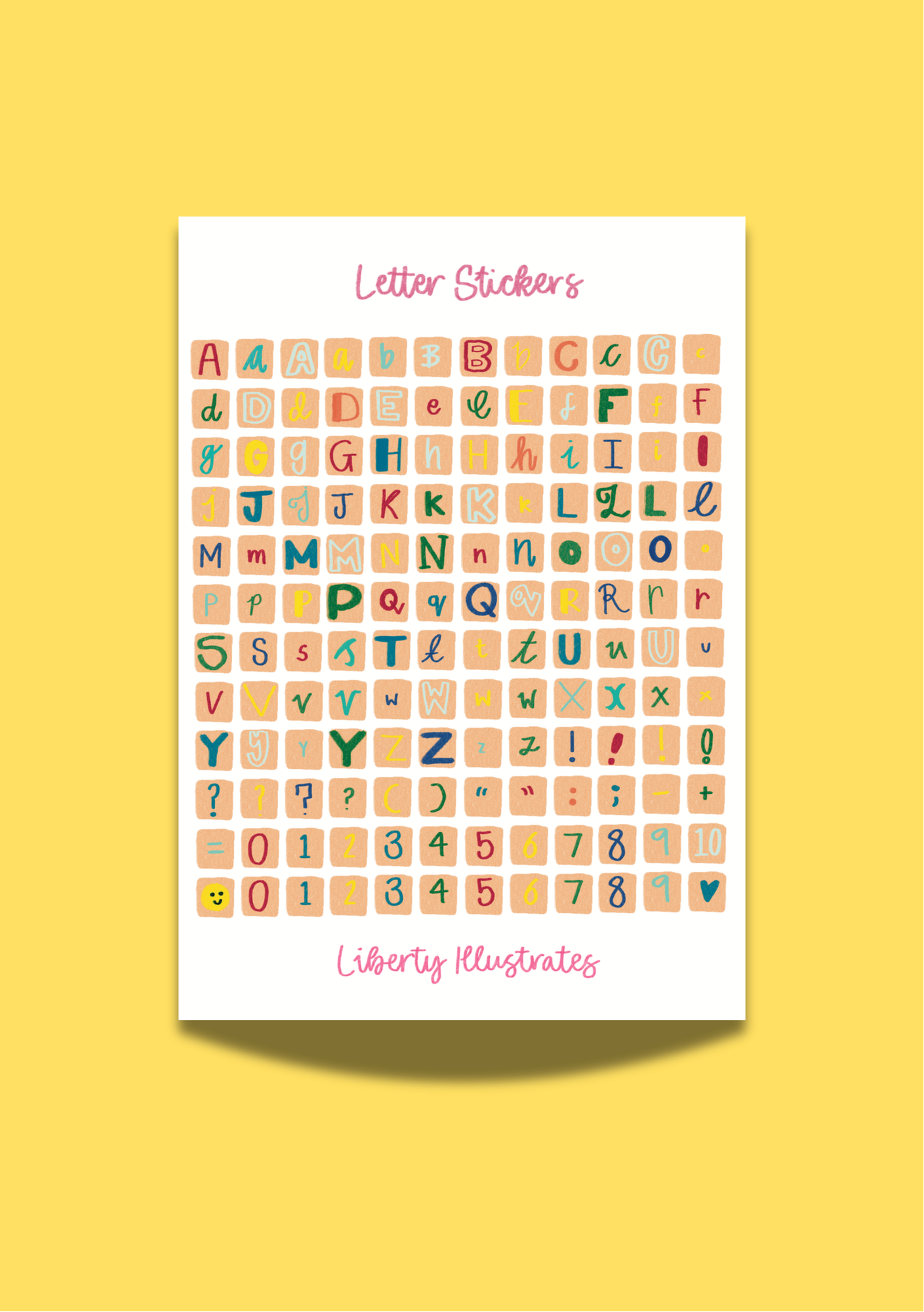 Letter Stickers