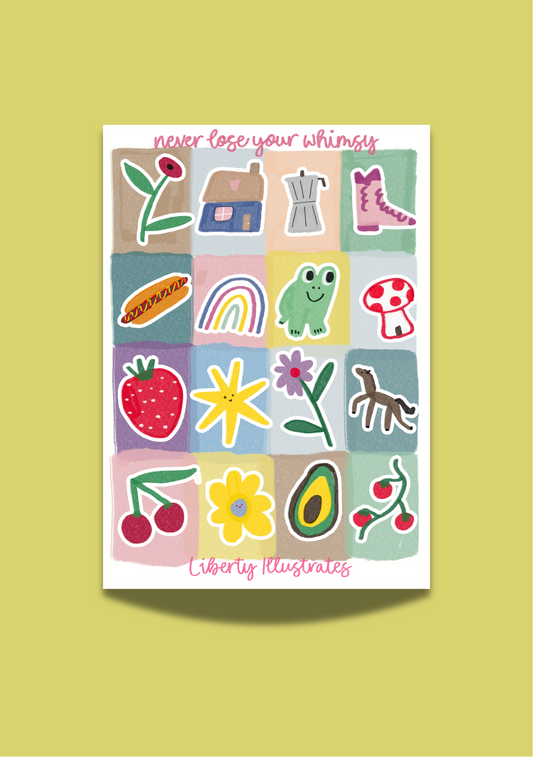 Never Lose Your Whimsy Sticker Sheet